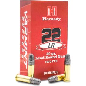 Cartouches 22LR 40 gr LRN Varmint Express x 50 Hornady qualité match